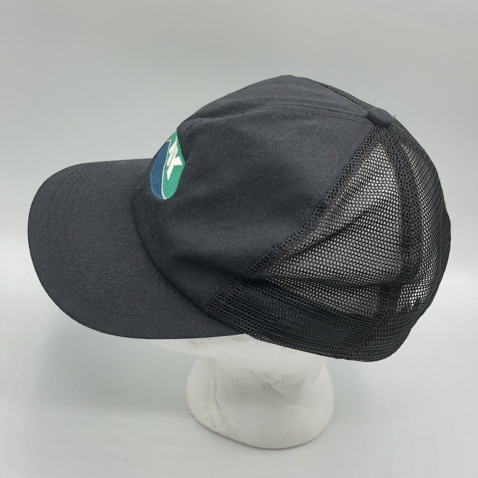 Vintage NK Northrup King Seeds Mesh Embroidered Snapback Hat Cap K Products USA Item image 2