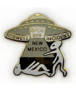 Roswell Incedent New Mexico Alien Grays Visitors UFO Spaceship Enamel Pi... - $24.74