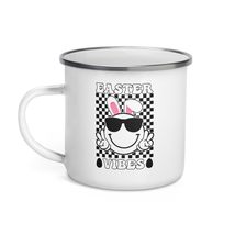 Groovy Easter Vibes Enamel Mug - Funny Easter Day Mug - Coffee Milk Tea Mug Cup  - £15.88 GBP