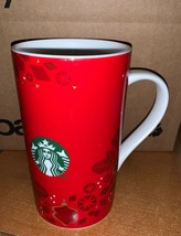 2013 Starbucks Christmas Mug 16 oz Travel Cup Tumbler Ceramic Black Drip  - £15.69 GBP