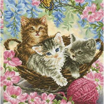 GemCat Crafts: Deluxe Kitty Knits &amp; Gem Art Kit - Partial Drill Round Painting. - $137.56