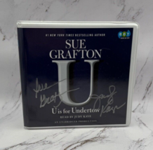 &quot;U&quot; Is For Undertow Book On CD Signed Autographed by Sue Grafton &amp; Judy Kaye - £15.43 GBP