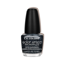 L.A. COLORS Color Craze Nail Polish - With Hardeners - Vivd - *BLACK PEARL* - £1.56 GBP