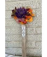 Fall Cemetery, flowers for grave, Dad grave decoration, cross for grave - $31.45 CAD