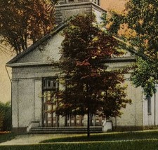 c1920 Congregational Church Cuyahoga Falls Ohio Vintage Postcard Entrance - £13.63 GBP