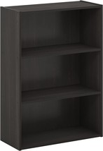 Brown Furinno Pasir 3-Tier Open Shelf Bookcase - £35.93 GBP