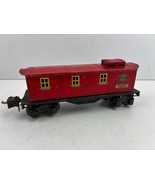 Lionel Lines O Gauge Prewar Train RR 2682 Red &amp; Black Caboose 8 Wheel - $262.12 MXN