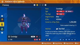 Shiny 6IV XXXL EV Trained Adamant Flash Fire Ceruledge Pokémon Scarlet/Violet - £2.69 GBP