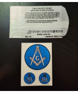 BAXTER LANE CO Masonic Freemason Vintage Travel Luggage Water Decal Stic... - $48.93 CAD