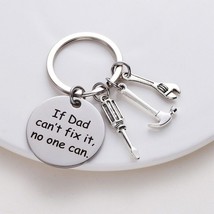 If Dad Can&#39;t Fix it Toolbelt Keychain Father&#39;s Day Keychain Dad Keychain... - $73.86 MXN