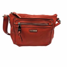 Dana Buchman Orange Crossbody Bag Purse Tiger Print Interior Fall Colors - $24.23