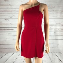 BCBG Cocktail Dress Asymmetrical-Neck Sheath Red Mini Dress NWT Size 6 - £18.48 GBP