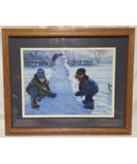 Framed Robert Duncan Artwork – “Winter Monument” Print, 19x23 Wall Art - $69.29