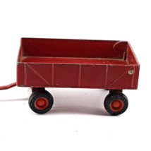 Vintage 1988 ERTL International Red Barge Wagon w/Working Tailgate - 1/32 Scale - £10.11 GBP