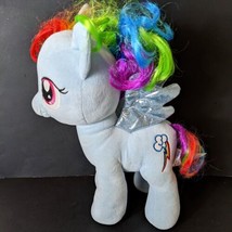 Rainbow Dash Plush My Little Pony Build A Bear Blue Horse Stuffed Animal 15&#39;&#39; - £21.74 GBP