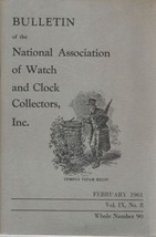 NAWCC INC.OCT.1961 Bulletin National Association of Watch and Clock Coll... - £3.14 GBP