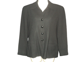 Linda Allard Ellen Tracy Vintage Jacket Blazer Size 8 Front Buttoned Long Sleeve - £17.41 GBP