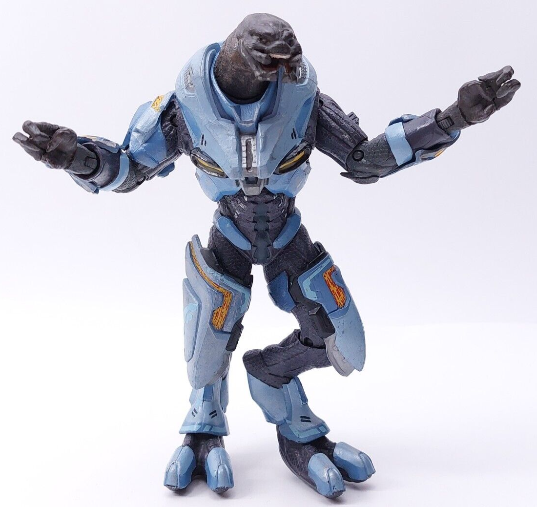 Primary image for Halo 2012 Mcfarlane Reach Blue Cyan Elite General 6" Figure