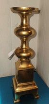 Gold Color LED Candle Holder Candlestick 15 Inch Tall - $21.99