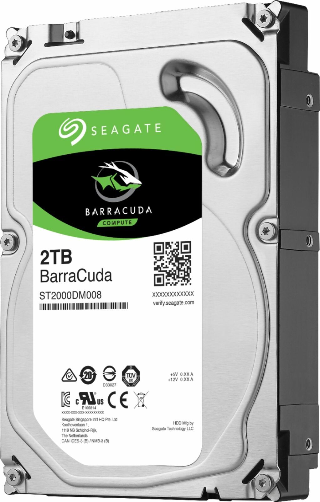 Seagate - Barracuda 2TB Internal SATA Hard Drive for Desktops