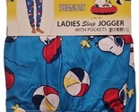 Peanuts Snoopy Womens Sleep Jogger With Pockets Size X-Small XS 0-2 Bran... - $12.86