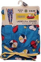 Peanuts Snoopy Womens Sleep Jogger With Pockets Size X-Small XS 0-2 Brand NEW - £10.11 GBP