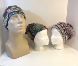 3 Pack Soft Knit 3 Way Hat Neck Scarf Neck Beanie Combo Men Women LOT A - $285.10 MXN