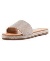 Madden Girl Women&#39;s Lizaa Slide Sandal, Silver Multi, 6 - $47.88