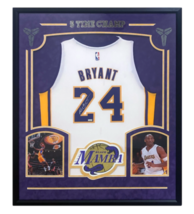 Kobe Bryant Autographed Black Mamba Custom Framed Lakers Jersey Panini - £13,016.96 GBP