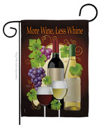 More Wine Less Whine Garden Flag 13 X18.5 Double-Sided House Banner - £15.96 GBP
