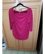 Laundry by Shelli Segal Women&#39;s Off ShoulderTop, Size XL, Raspberry. Bar... - $20.00
