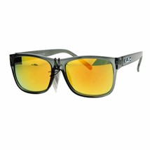 KUSH Unisex Sunglasses Slate Gray Square Frame Mirror Lens UV 400 - £9.57 GBP+