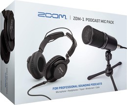 Zoom ZDM-1 Podcast Mic Pack, Podcast Dynamic Microphone, Headphones, Tri... - £83.32 GBP