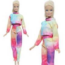 BJDBUS Doll Outfit Graffiti T-shirt Tops  Wear Blouses Trousers Pants Clothes fo - £26.18 GBP