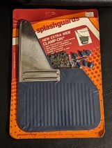 1983 Vintage Power flow Clamp On Extra Wide Splash Guard Mud Flaps USA NEW - £20.21 GBP