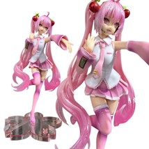 Project Diva Hatsune Miku Sakura Cherry Blossom Ver 8.7” Tall Figure-Col... - $647.24 MXN