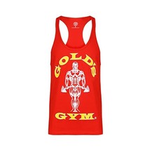 Gold&#39;s Gym Men&#39;s Muscle Joe Premium Stringer Vest - Red, Large  - $22.00