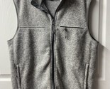 J.Crew Nordic Full Zip Vest Mens Large Grey Polartec Pockets Outdoors Hi... - £20.14 GBP