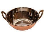 Copper Steel Kadai Tableware Serving Pan Dish Bowl Katori Wok 5.4x2 Inch... - £14.36 GBP
