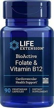 BioActive Folate &amp; Vitamin B12, 90 Vegetarian Capsules - £10.05 GBP