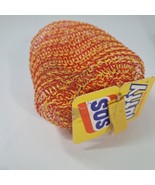 Vintage SOS Tuffy Dishwashing Pad Sponge ORANGE YELLOW 1994 scouring dishes - $921.42 MXN