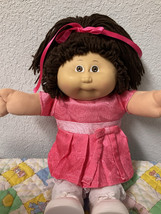 RARE Vintage Cabbage Patch Kid Girl IC-Taiwan Brown Single Pony Head Mold #1 ‘84 - £212.18 GBP