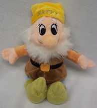 Walt Disney Snow White And The Seven Dwarfs Happy Dwarf 8&quot; Stuffed Animal Toy - £13.04 GBP