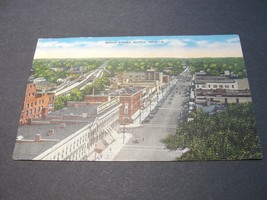 Broad Street - Elyria, Ohio, 1940s Linen Postcard. - £6.99 GBP