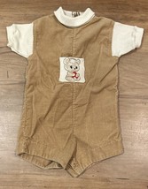 Vintage Lord &amp; Taylor Betti One Piece Romper 18-24 Months Brown Corduroy - $25.00