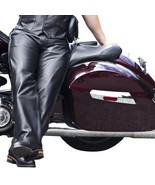 Leather Pant Pants Men&#39;s Real Men Cargo Biker Jeans Cowhide Trousers Bla... - $3,526.46 MXN+