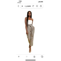 Amanda Uprichard fashion designer tessie pants plaid retail $395 sz sm retro - £64.43 GBP