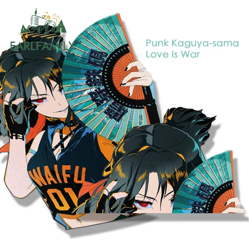 EARLFAMILY Punk Kaguya-sama Fanart Car Sticker Anime Love Is War Sketch Waifu - £8.69 GBP