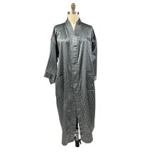 Vintage Christian Dior Monsieur Silver Robe Mens OS Lounge Coat 80s 90s - $78.16