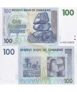2007 Zimbabwe 100 Dollar Bill Banknote Paper Money World Currency AU - $4.93 CAD